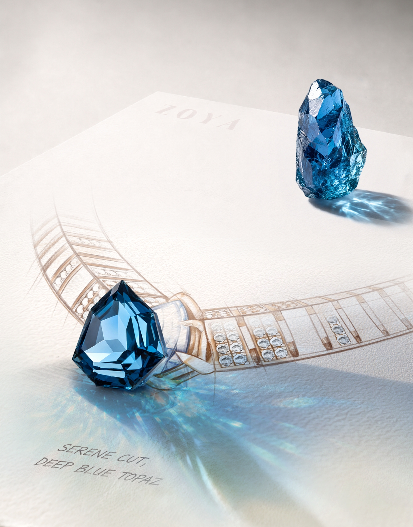 Poise Deep Topaz Necklace